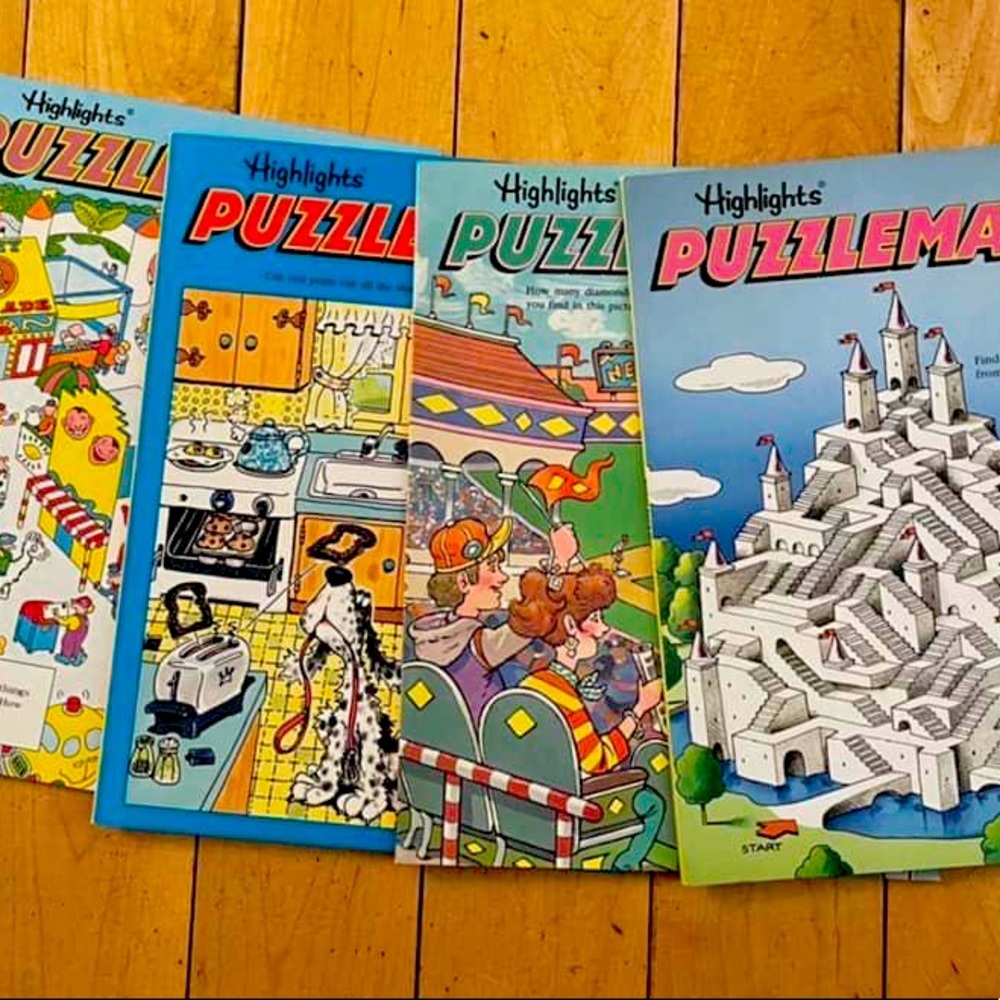 Highlights Puzzlemania Books-Set of 4